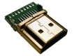HDMI Male w/1.5mm P.C.B. Connectors / 51S Series